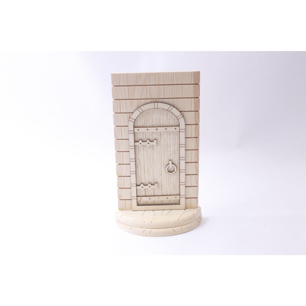 Enchanted Fairy Door, Wooden Decorative Figure, 10 inches, Unpainted,
